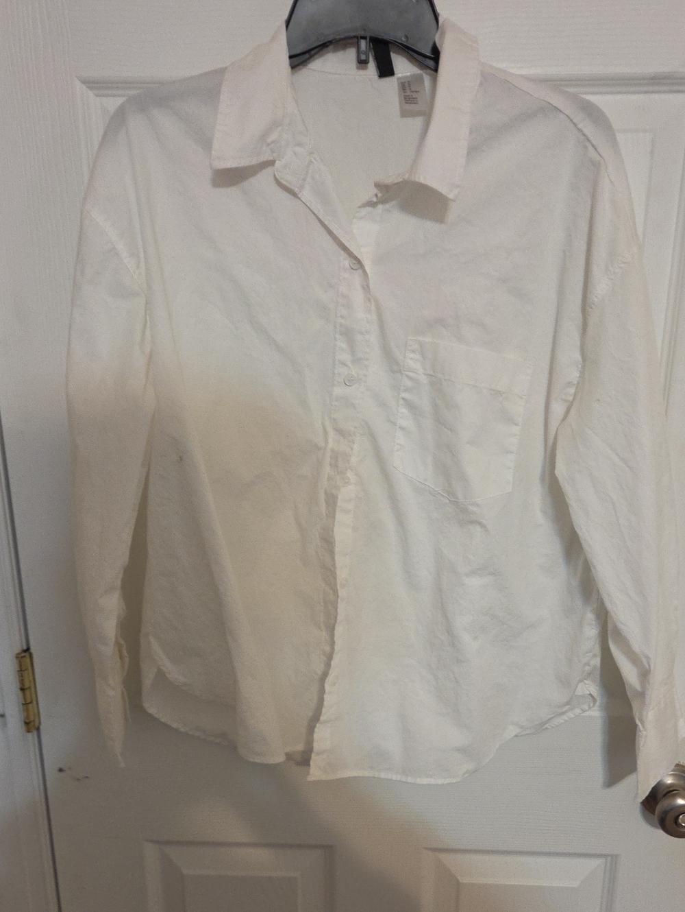H&M Women's White Button-Down Shirt